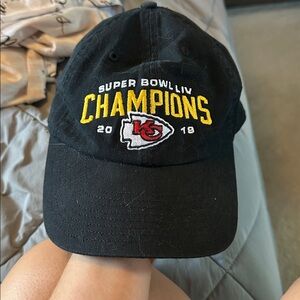 Kansas City Super Bowl LIV Champions Black Cap